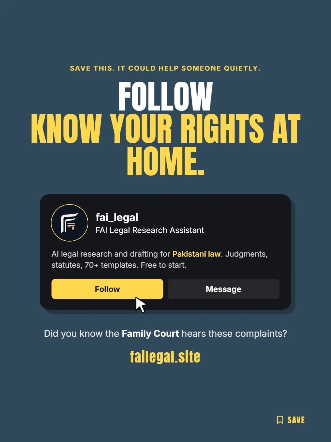 Follow FAI Legal on Instagram, @fai_legal. Did you know the Family Court hears these complaints?