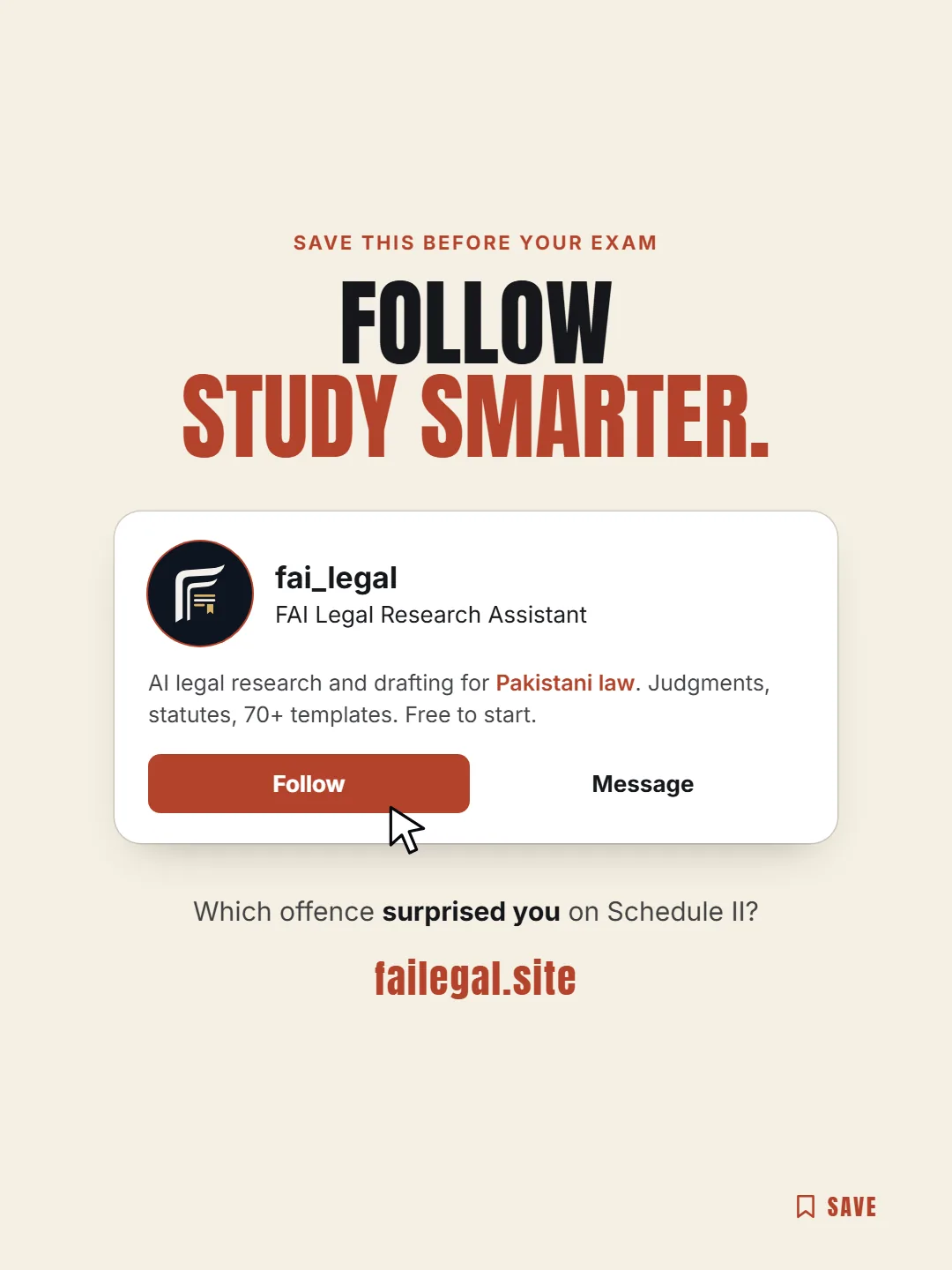 Follow FAI Legal on Instagram, @fai_legal. Which offence surprised you on Schedule II?