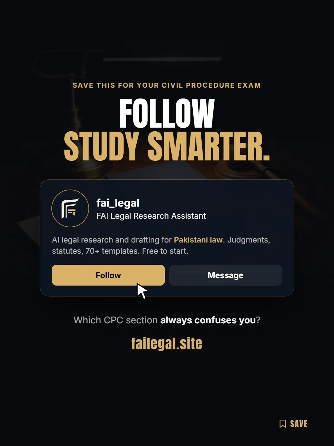 Follow FAI Legal on Instagram, @fai_legal. Which CPC section always confuses you?