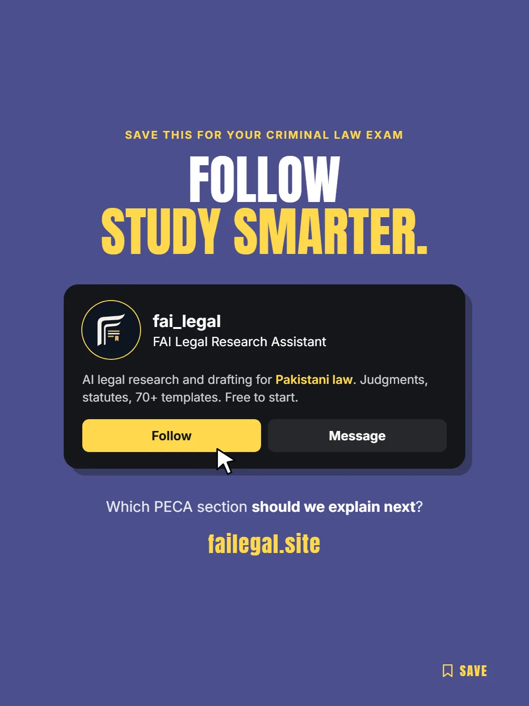 Follow FAI Legal on Instagram, @fai_legal. Which PECA section should we explain next?