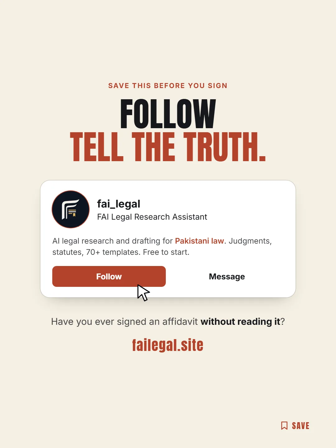 Follow FAI Legal on Instagram, @fai_legal. Have you ever signed an affidavit without reading it?