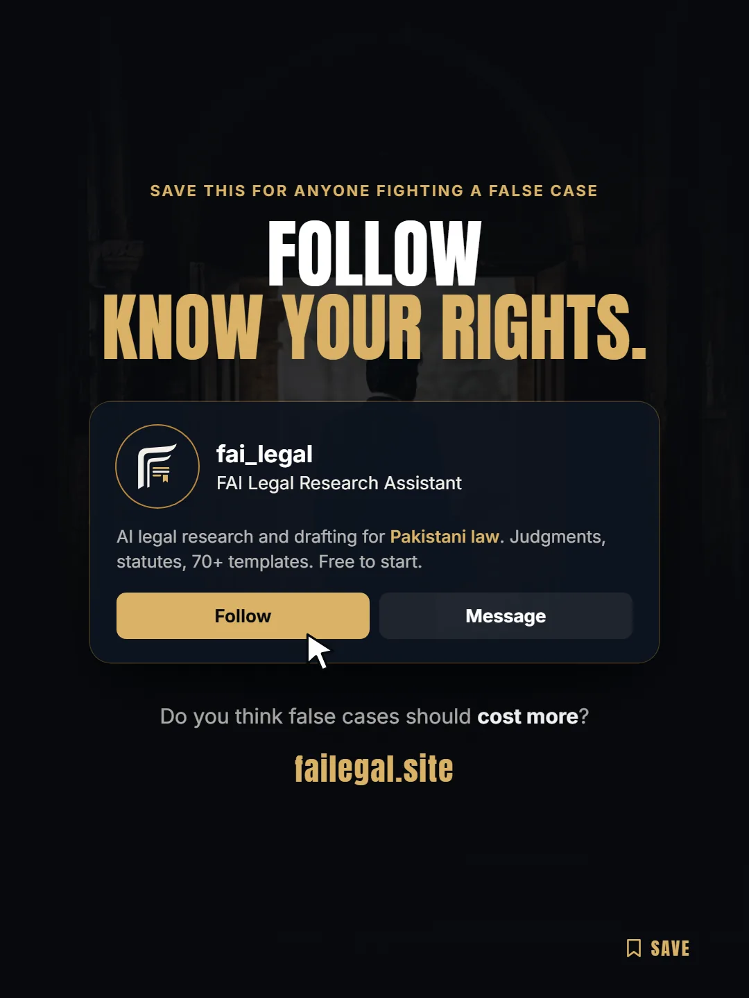 Follow FAI Legal on Instagram, @fai_legal. Do you think false cases should cost more?