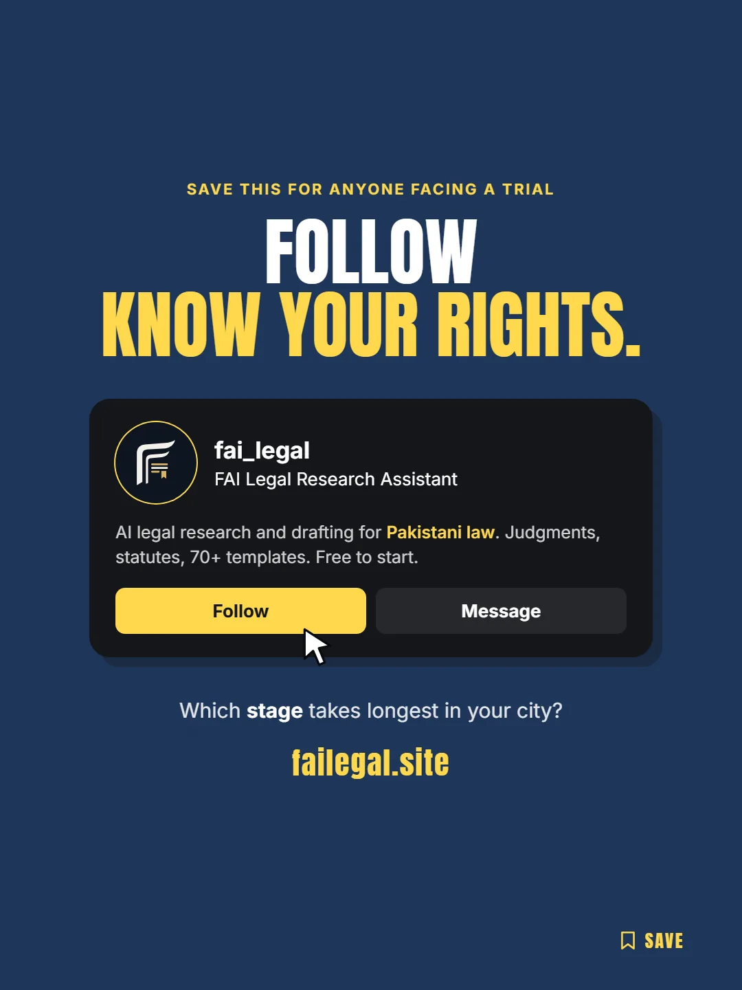 Follow FAI Legal on Instagram, @fai_legal. Which stage takes longest in your city?
