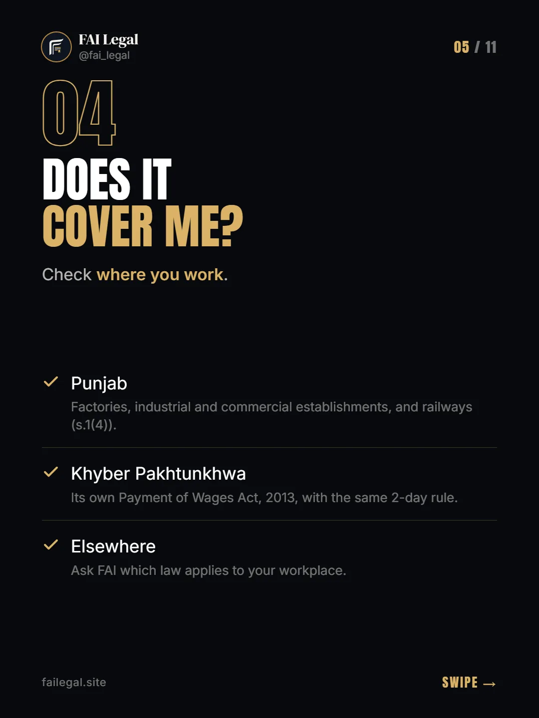 Does it cover me? · Check where you work. · Punjab · Khyber Pakhtunkhwa · Elsewhere