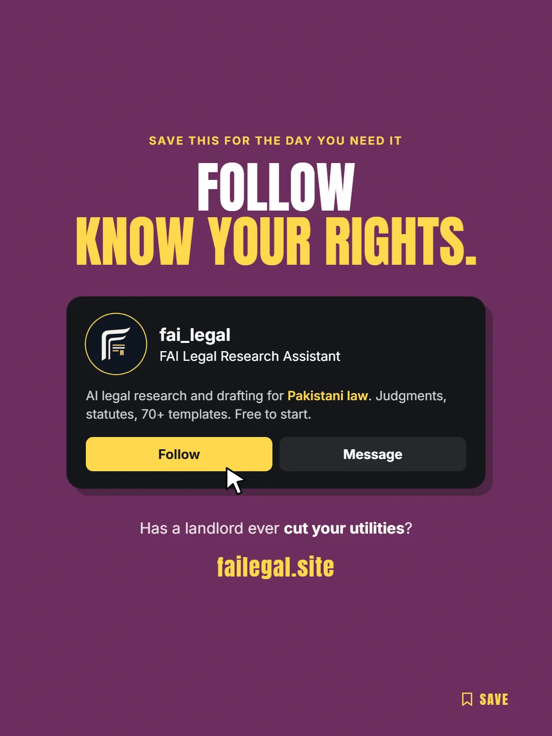 Follow FAI Legal on Instagram, @fai_legal. Has a landlord ever cut your utilities?