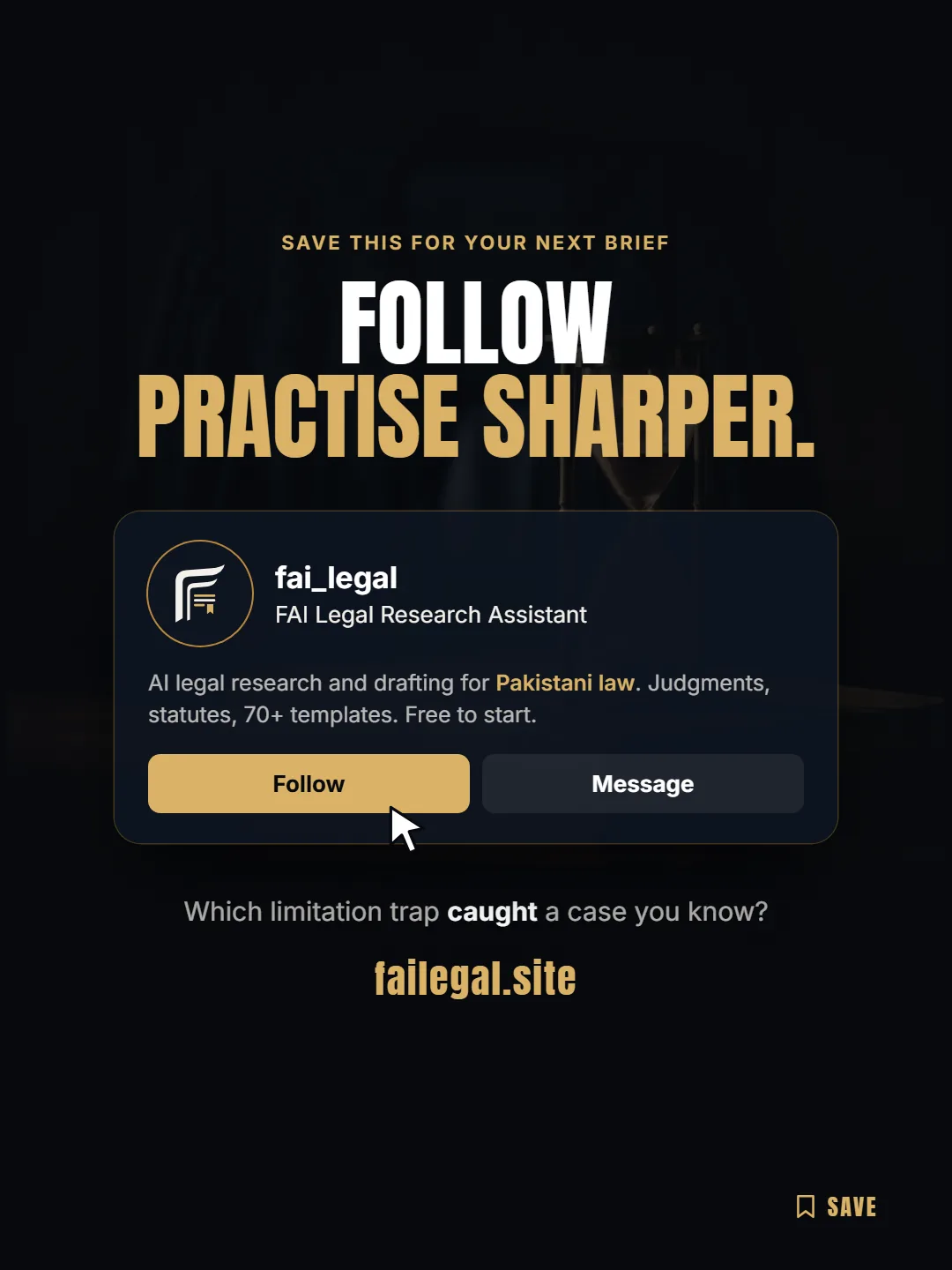 Follow FAI Legal on Instagram, @fai_legal. Which limitation trap caught a case you know?