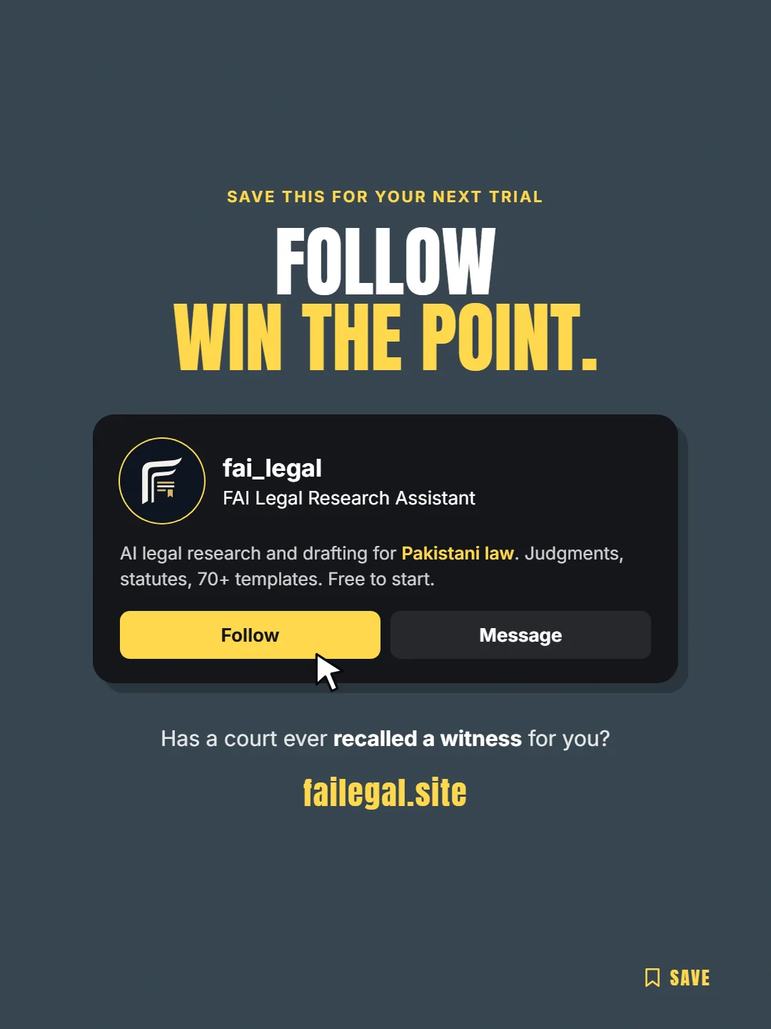 Follow FAI Legal on Instagram, @fai_legal. Has a court ever recalled a witness for you?
