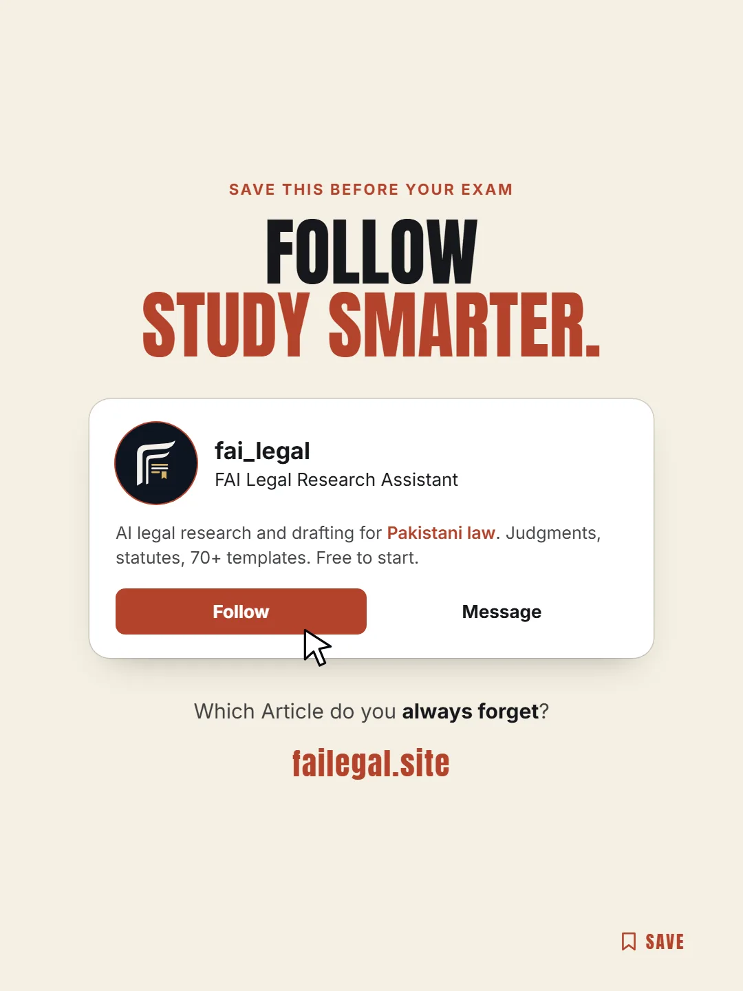 Follow FAI Legal on Instagram, @fai_legal. Which Article do you always forget?