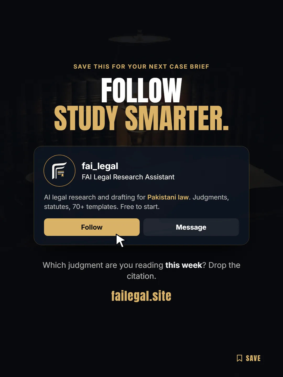 Follow FAI Legal on Instagram, @fai_legal. Which judgment are you reading this week? Drop the citation.