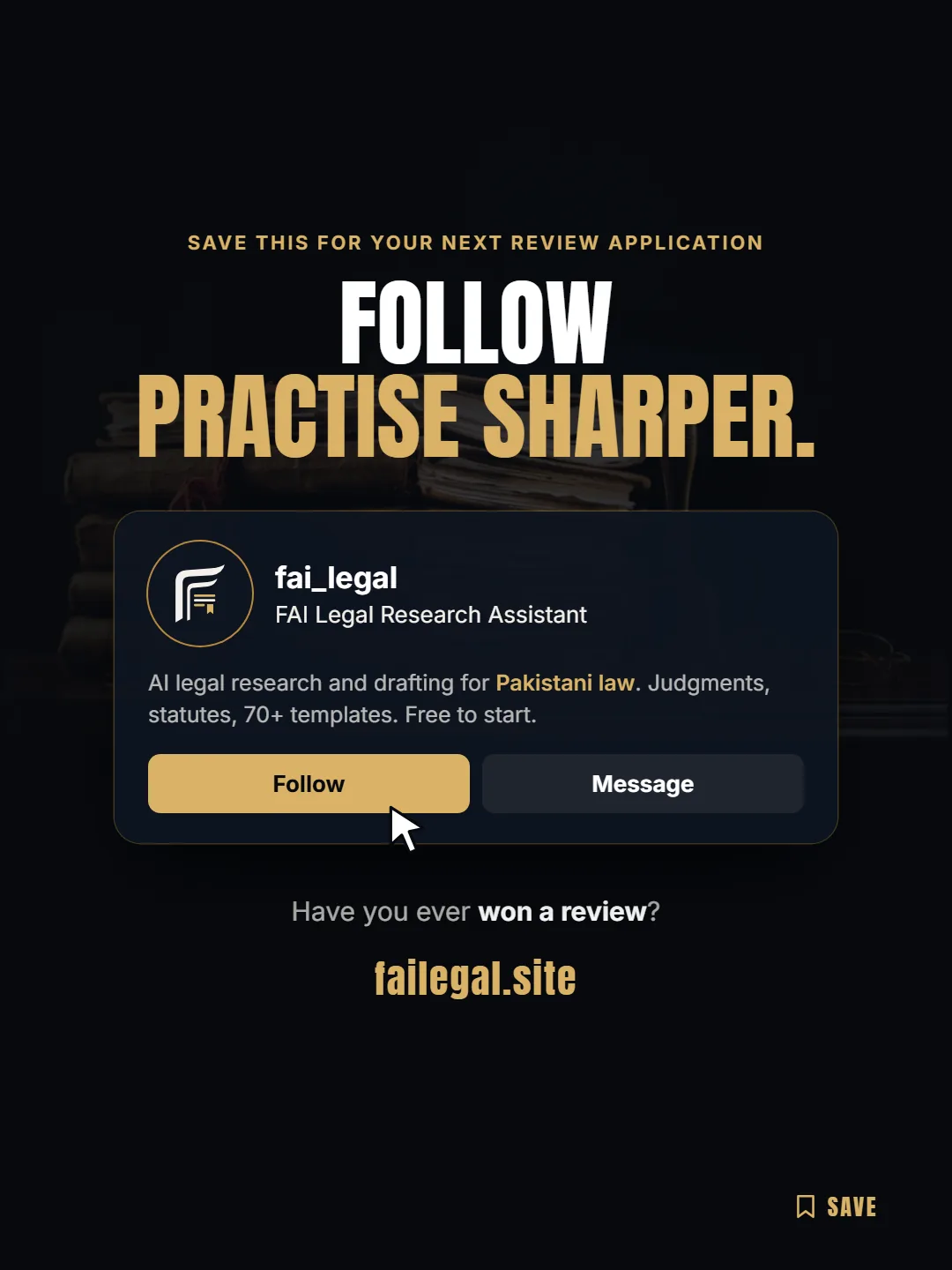 Follow FAI Legal on Instagram, @fai_legal. Have you ever won a review?